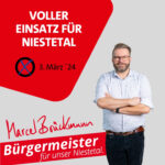 Niestetal braucht einen starken Bürgermeister – deshalb Marcel Brückmann wählen